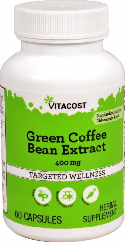 Vitacost  Green Coffee Bean Extract Perspective: front