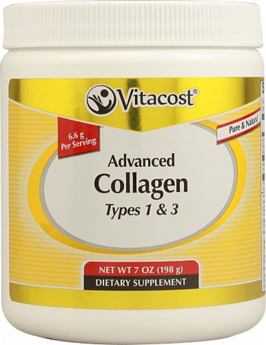 Vitacost Advanced Collagen Types 1 & 3 Dietary Supplement Perspective: front