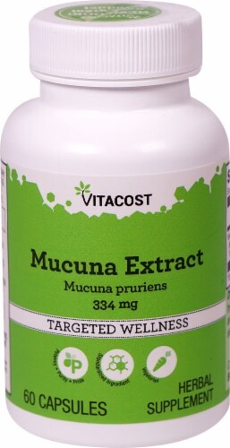 Vitacost Mucuna Extract Targeted Wellness Capsules 334mg Perspective: front