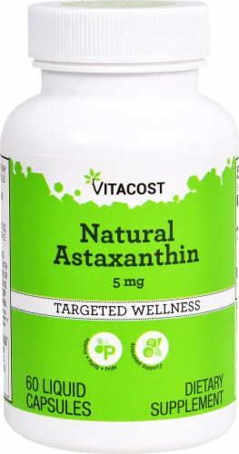 Vitacost Natural Astaxanthin Dietary Supplement Perspective: front