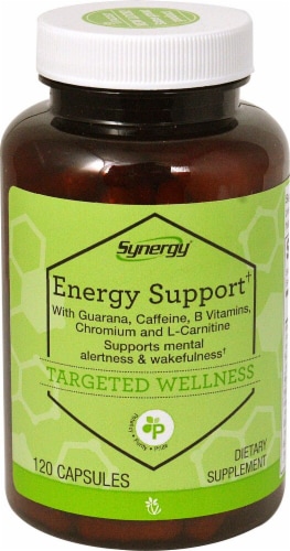 Vitacost Synergy Energy Support Capsules Perspective: front