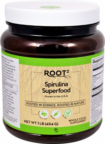 Vitacost Root2 Spirulina Powder Perspective: front