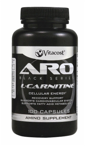 ARO-Vitacost  Black Series L-Carnitine Perspective: front