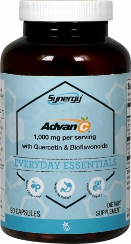 Vitacost Synergy Everyday Essentials Advan-C Capsules 1000mg Perspective: front
