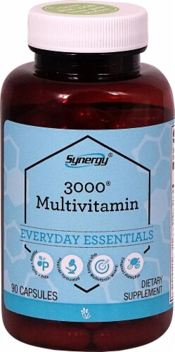 Vitacost Synergy 3000 Multivitamin Capsules Perspective: front