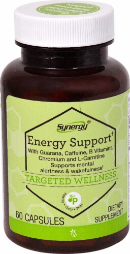 Vitacost Synergy Energy Support Dietary Supplement Perspective: front