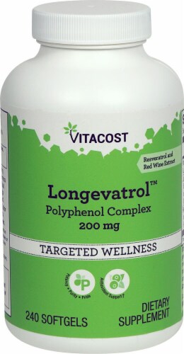 Vitacost - Polyphenol Complex Resveratrol and Red Wine Softgels 200mg, ct - Smith's Food Drug