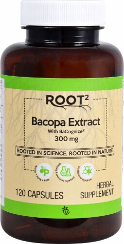 Vitacost ROOT2 Bacopa Extract 300mg Capsules Perspective: front