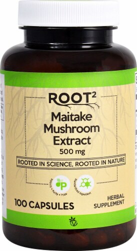 Vitacost ROOT2 Maitake Mushroom Extract Capsules 500mg Perspective: front