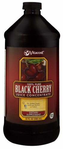 Vitacost 100% Pure Black Cherry Juice Concentrate Perspective: front