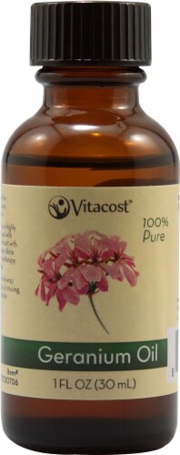 Vitacost 100% Pure Geranium Oil Perspective: front