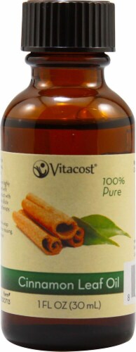 Vitacost 100% Pure Cinnamon Leaf Oil Perspective: front