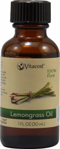 Vitacost 100% Pure Lemongrass Oil Perspective: front