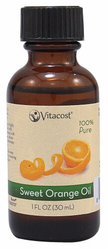 Vitacost 100% Pure Sweet Orange Oil Perspective: front