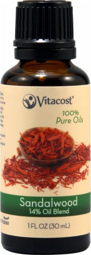 Vitacost 100% Pure Oils Sandalwood 14% Oil Blend Perspective: front