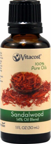 Vitacost 100% Pure Oils Sandalwood 14% Oil Blend Perspective: front