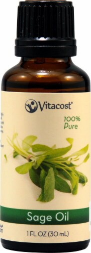 Vitacost 100% Pure Sage Oil Perspective: front