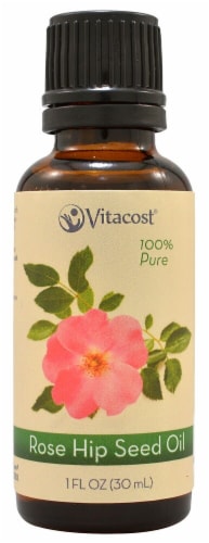 Vitacost 100% Pure Rose Hip Seed Oil Perspective: front