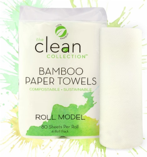 Vitacost - The Clean Collection Bamboo Paper Towels Perspective: front