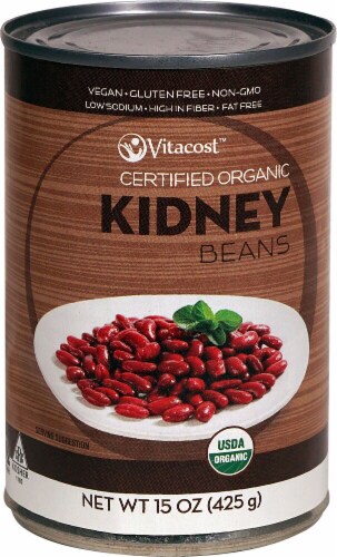 Vitacost Certified Organic Kidney Beans Perspective: front