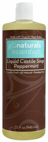 Vitacost - Glonaturals Essentials Collection Peppermint Liquid Castile Soap Perspective: front