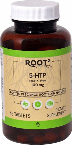 Vitacost ROOT2 5-HTP Tablets 100mg Perspective: front
