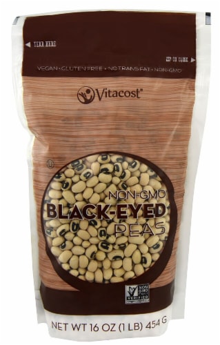 Vitacost  Non-GMO Black-Eyed Peas Perspective: front