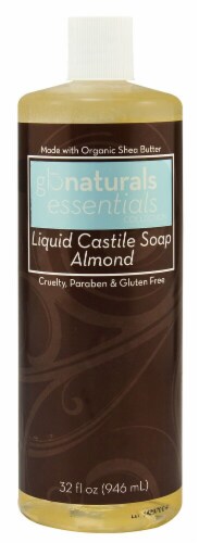 Vitacost Glonaturals Essentials Collection Almond Liquid Castile Soap Perspective: front