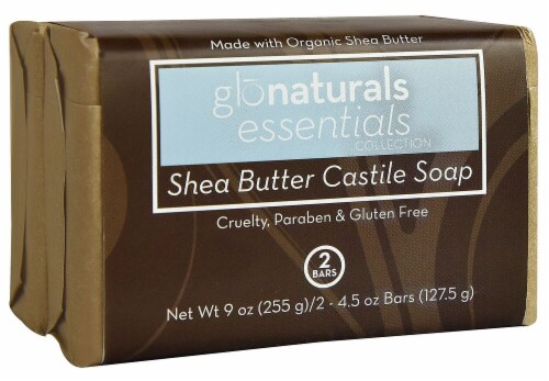 Glonaturals Essentials Collection Shea Butter Castile Soap Perspective: front