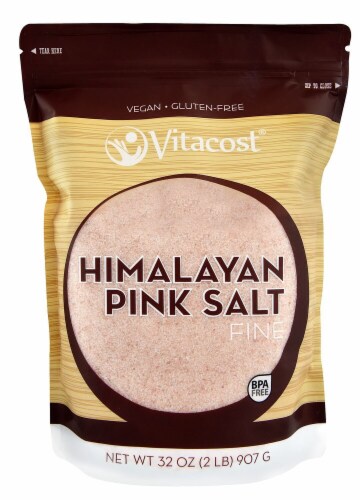 Vitacost Fine Himalayan Pink Salt Perspective: front
