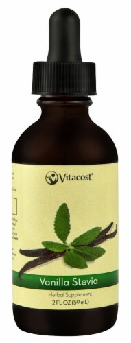 Vitacost Vanilla Liquid Stevia Extract Perspective: front