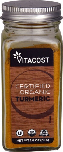 Vitacost Certified Organic Turmeric Perspective: front