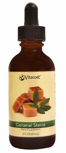 Vitacost Caramel Liquid Stevia Extract Perspective: front