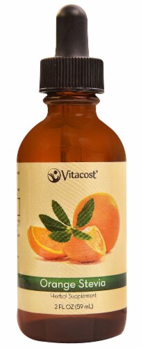 Vitacost Orange Liquid Stevia Extract Perspective: front