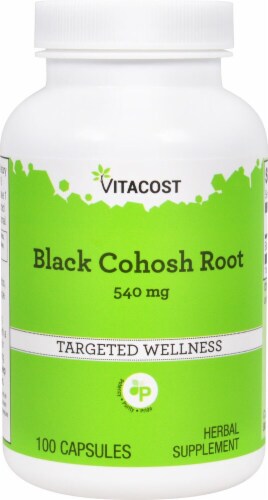 Vitacost Black Cohosh Root Targeted Wellness Capsules 540mg Perspective: front