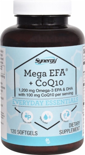 Vitacost  Synergy Mega EFA and CoQ10 Perspective: front