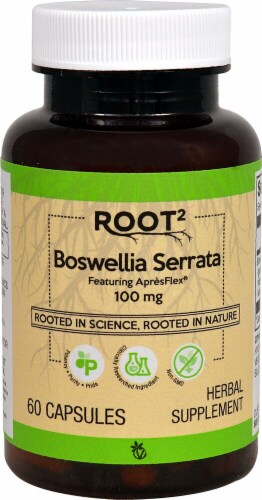 Vitacost  ROOT2 Boswellia Serrata Featuring ApresFlex Perspective: front