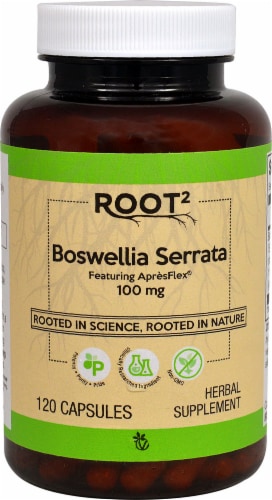 Vitacost ROOT2 Boswellia Serrata Capsules 100mg Perspective: front
