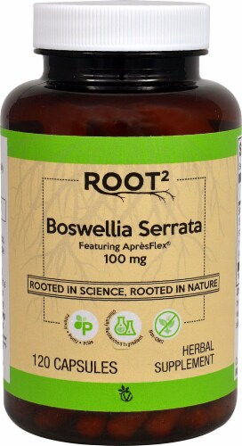 Vitacost ROOT2 Boswellia Serrata Capsules 100mg Perspective: front