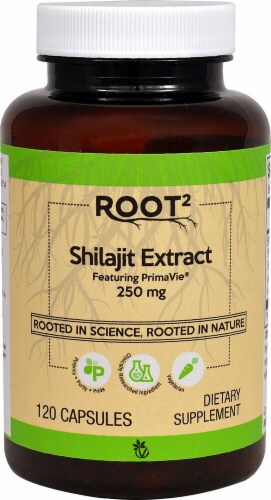Vitacost ROOT2 Shilajit Extract Capsules 250mg Perspective: front