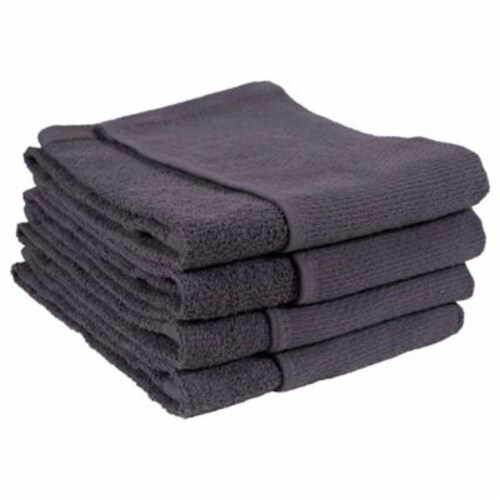 Simply Essential™ Dual Purpose Kitchen Towels - Grey, 4 pk - Fry's