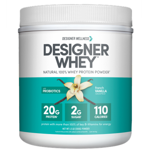 Designer Whey French Vanilla Whey Protein Powder, 20.8 oz - King Soopers