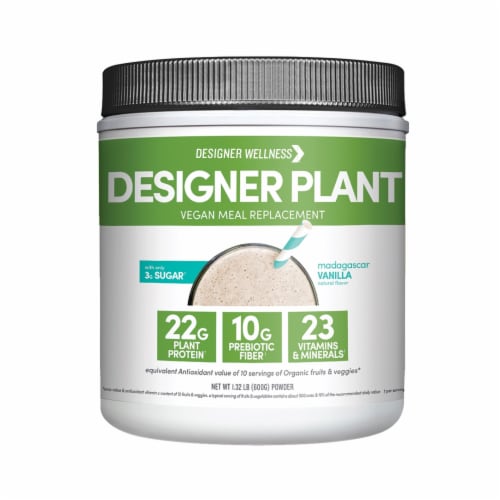 Designer Whey Essential 10 Meal Replacement Madagascar Vanilla Protein Powder Perspective: front