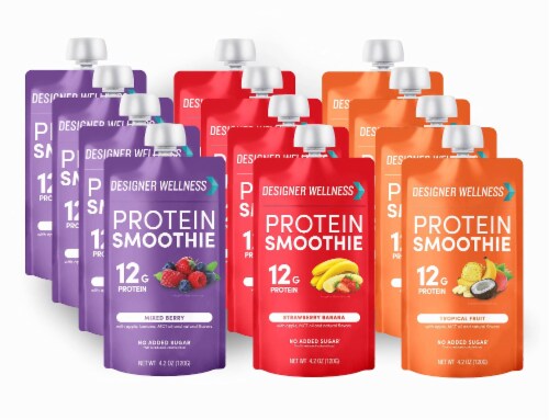 Designer Wellness Protein Smoothie Variety Pack Perspective: front