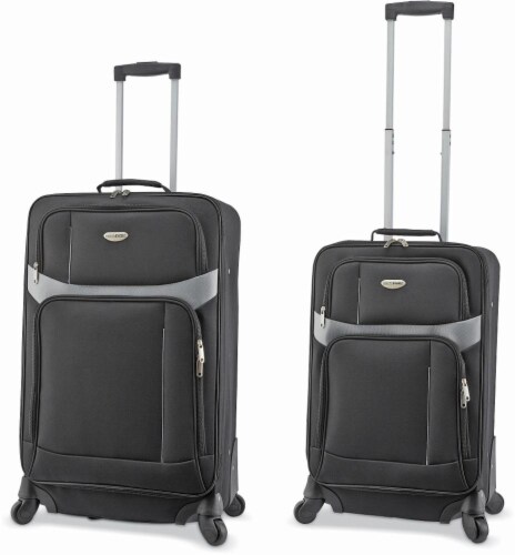 Milano Spinner Luggage Set Black 2 pc Kroger