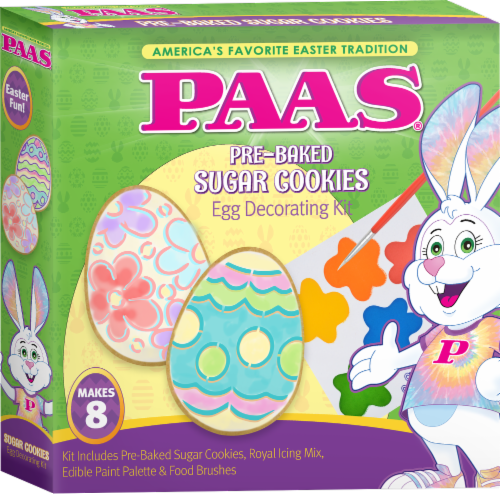 PAAS® Pre-Baked Sugar Cookie Egg Decorating Kit Perspective: front