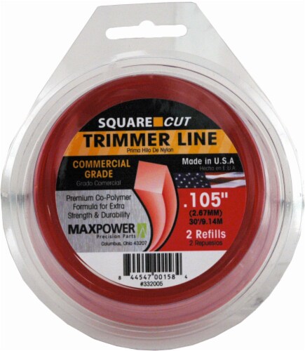 MaxPower Precision Parts Square Cut Trimmer Line Refills Red 2