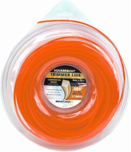 MaxPower Precision Parts Square-Shaped Trimmer Line - 11 pk - Orange Perspective: front