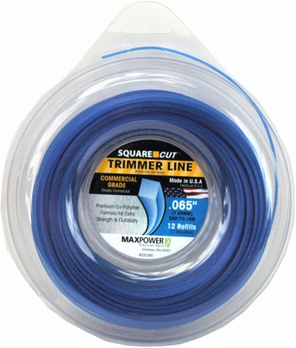 MaxPower Precision Parts Square-Shaped Trimmer Line - 12 Pack - Blue Perspective: front