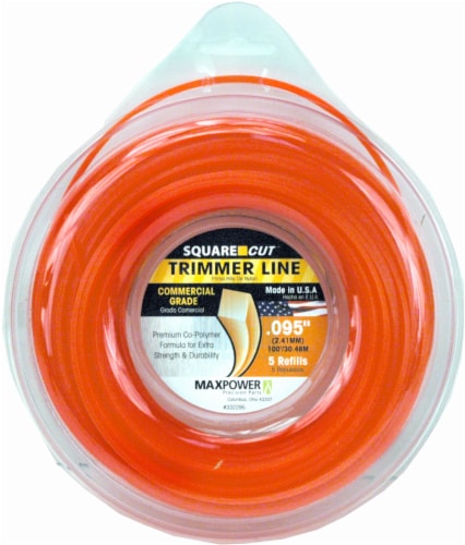 MaxPower Precision Parts Square Cut Trimmer Line Refills - Orange Perspective: front